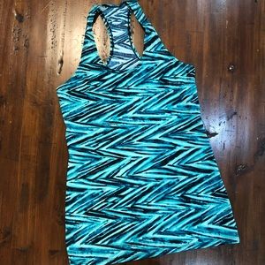 K-Deer Vertigo Zig Zag Tank Top Medium EUC